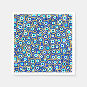 Evil Eye Charm Pattern Napkin