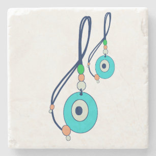 Evil Eye Charm Stone Coaster