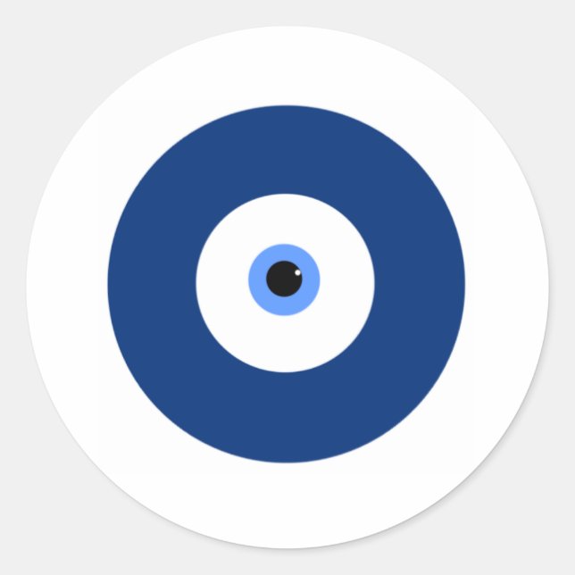 Evil Eye Classic Round Sticker (Front)
