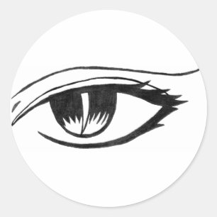 evil eye classic round sticker