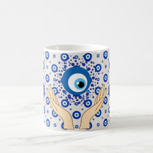 Evil Eye Colorful Protection, Nazar Amulet Style Coffee Mug