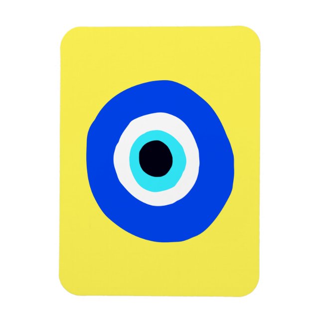 Evil Eye Colourful Lucky Symbol Magnet (Vertical)