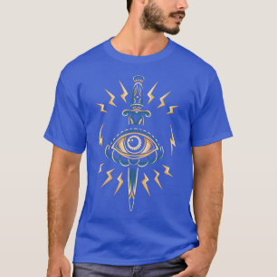 Evil Eye Dagger Lightning Bolts T-Shirt