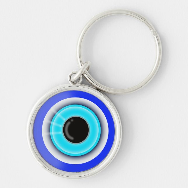 Evil Eye Esoteric Good Luck Symbol - Key Ring (Front)