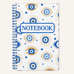 Evil Eye for Good Luck Protection  Notebook