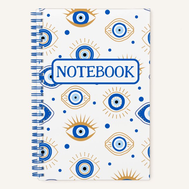 Evil Eye for Good Luck Protection  Notebook (Front)