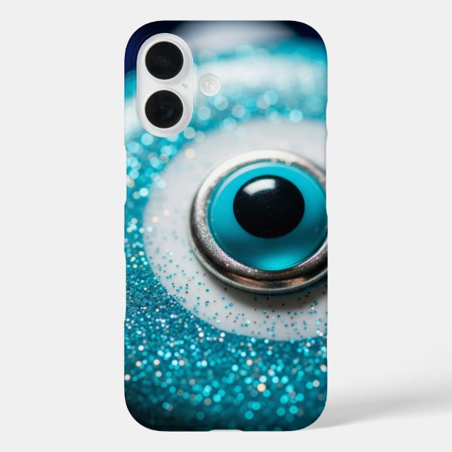 Evil Eye Glass Glitter Talisman Case-Mate iPhone Case (Back)