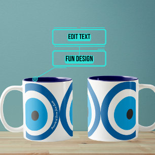 "Evil Eye" Good Luck Amulet Custom Mug