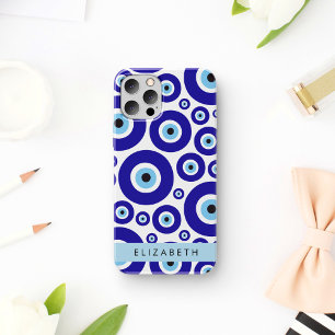 Evil Eye, Greek Eye, Turkish Eye, Mati, Your Name iPhone 16 Case