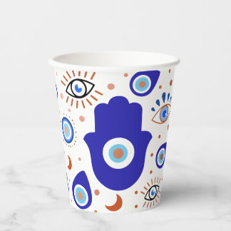 Evil Eye Halloween-Themed Paper Cups