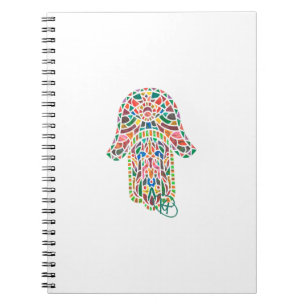 Evil Eye Hamsa Mosaic Art Notebook