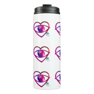 Evil Eye Heart Hamsa Pop Art Thermal Tumbler
