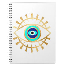 Evil Eye in Green Notebook