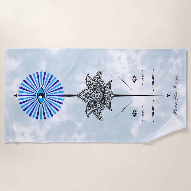 Evil Eye Louts   Beach Towel (Front)