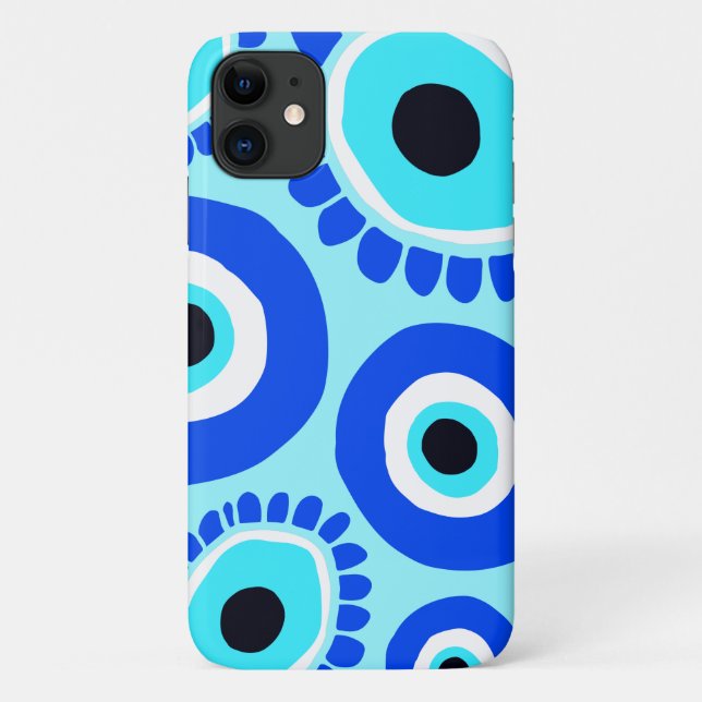 Evil Eye Lucky Symbol Colourful Case-Mate iPhone Case (Back)