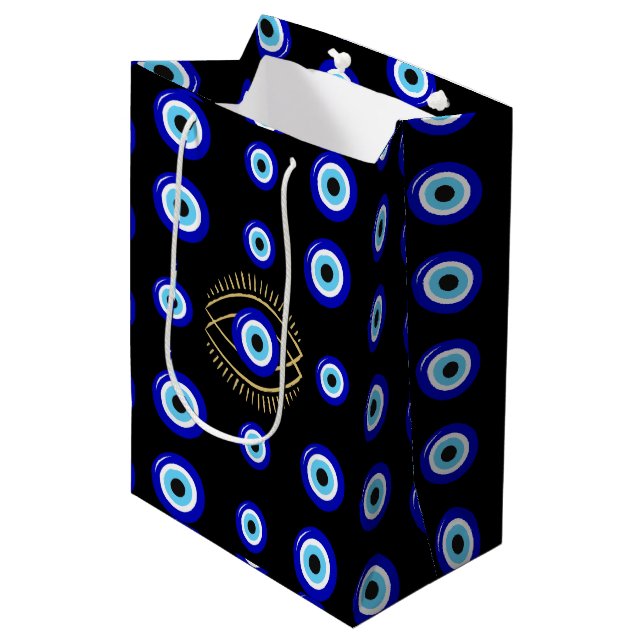 Evil Eye  Medium Gift Bag (Front Angled)