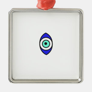 Evil Eye Metal Ornament