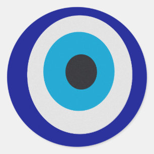 Evil Eye Modern Fortune Teller Classic Round Sticker