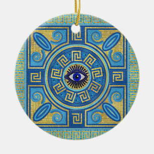 Evil Eye Mosaic Tile ornament