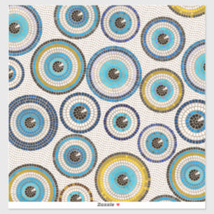 Evil Eye Mosaic Tile Pattern