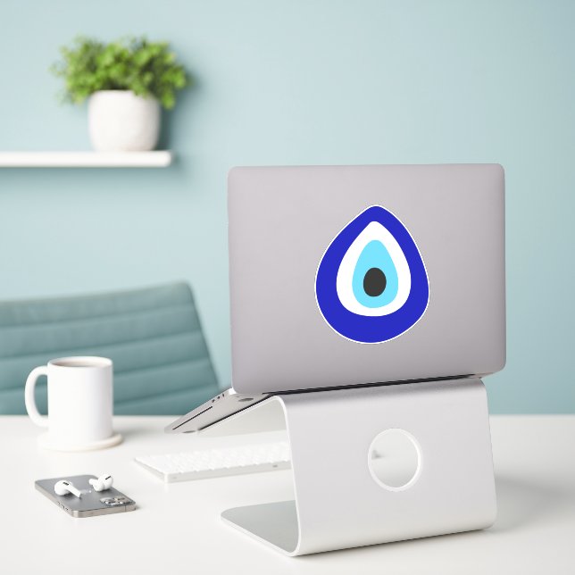 Evil Eye Nazar Amulet (Laptop On Desk)