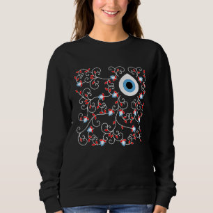 Evil Eye Nazar Amulet Oriental Ornaments Sweatshirt