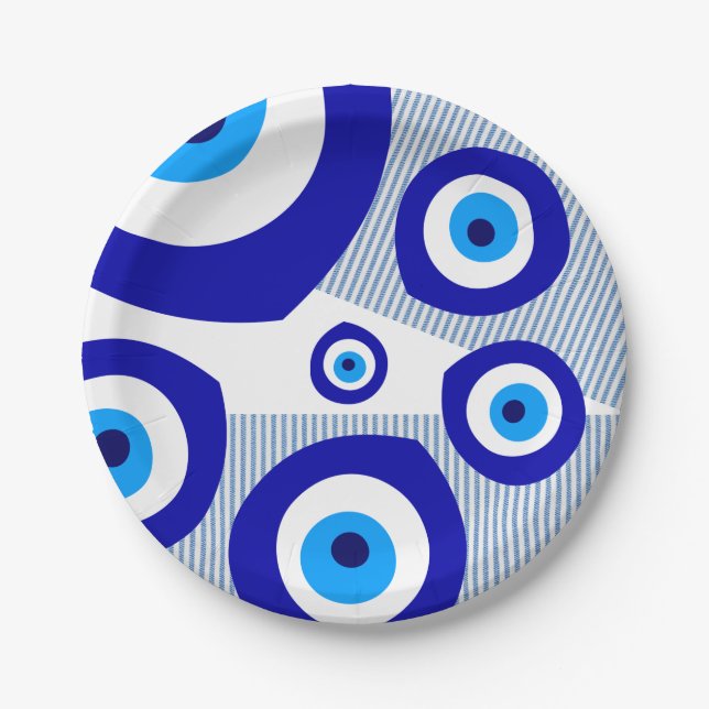 "Evil Eye" Paper Plate (Front)