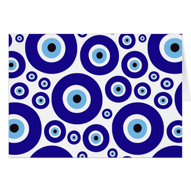 Evil Eye Pattern, Greek Eye, Turkish Eye, Nazar (Front Horizontal)