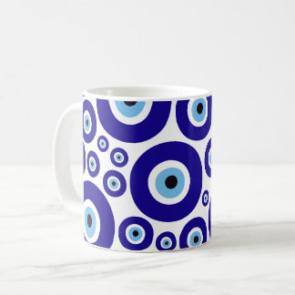 Evil Eye Pattern, Greek Eye, Turkish Eye, Nazar Coffee Mug