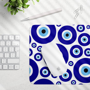 Evil Eye Pattern, Greek Eye, Turkish Eye, Nazar Mouse Pad