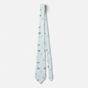 Evil Eye Pattern Tie