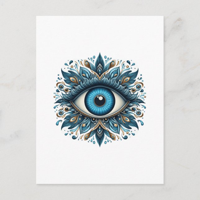 Evil eye postcard (Front)