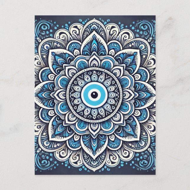 Evil eye postcard (Front)