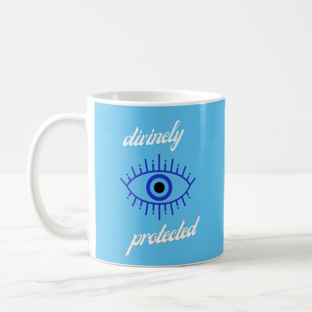 Evil Eye Protect Coffee Mug (Left)