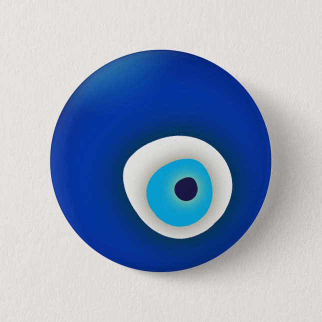 Evil Eye Protection 6 Cm Round Badge (Front)