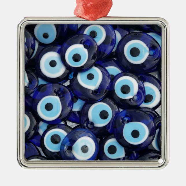 Evil Eye protection Amulets Metal Tree Decoration (Front)