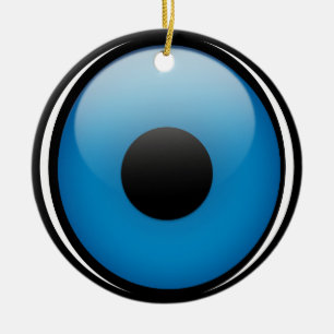Evil Eye Protection Greek Ojo Ceramic Tree Decoration