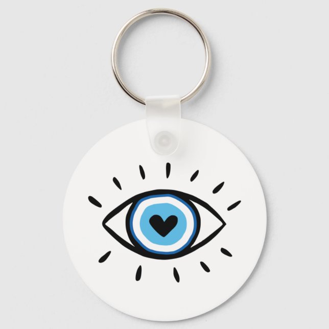 Evil Eye Protection Key Ring (Front)