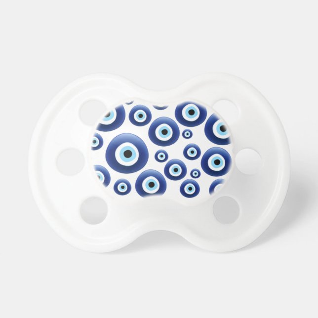 Evil Eye Protection Mediterranean Pacifier (Front)