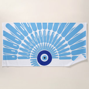 Evil Eye Protection Spiral Summer Beach Towel