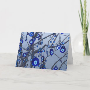 Evil Eye Protection Tree Pagan Wiccan Greeting Card