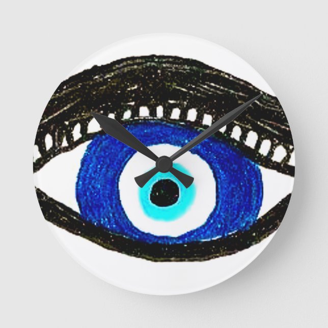 Evil eye round clock (Front)