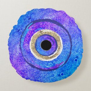 Evil Eye Round Cushion