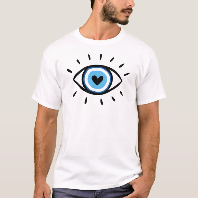 Evil Eye Spiritual Aesthetic Esoteric Mystical T-Shirt (Front)