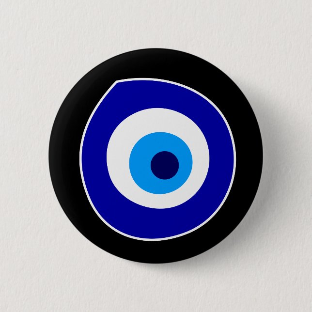 Evil eye symbol 6 cm round badge (Front)