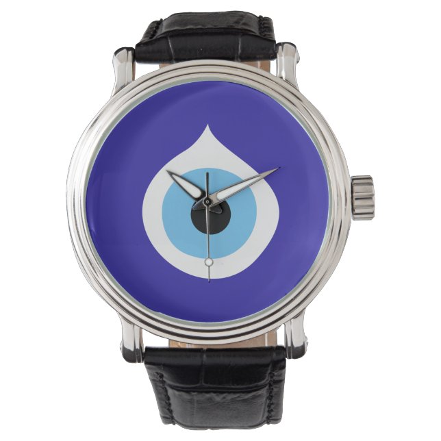 evil eye symbol ancient nazar fatima talisman char watch (Front)