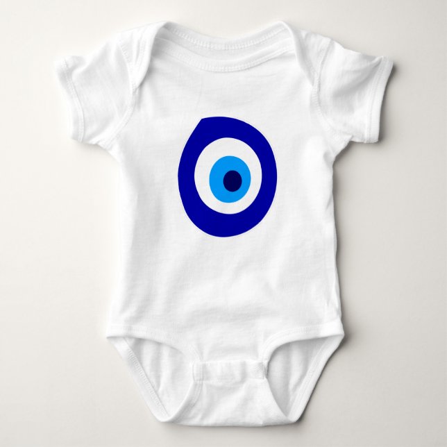 Evil eye symbol baby bodysuit (Front)