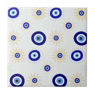 Evil Eye Symbol Ceramic Tile