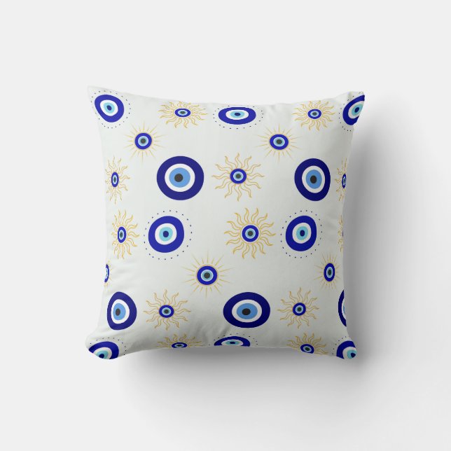 Evil Eye Symbol Cushion (Front)