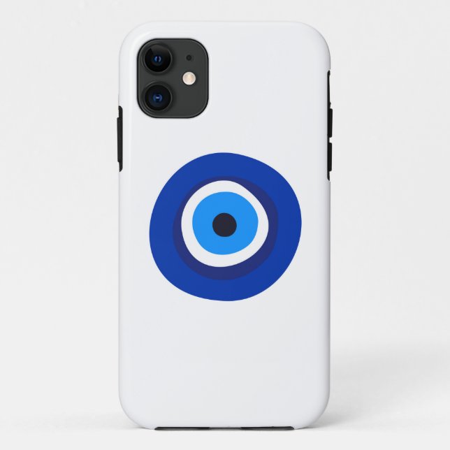 evil eye symbol greek turkish arab talisman Case-Mate iPhone case (Back)